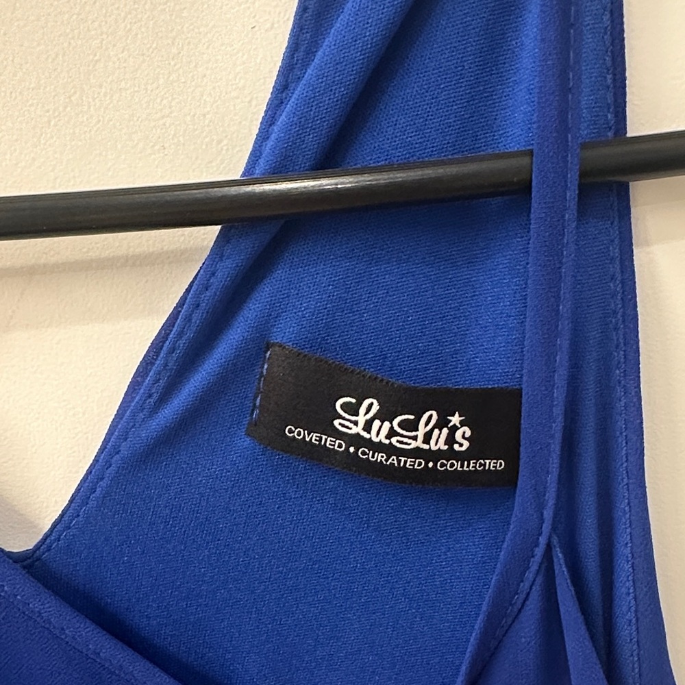 Lulu's Royal Blue Sleeveless Dress - Picture 2 of 4